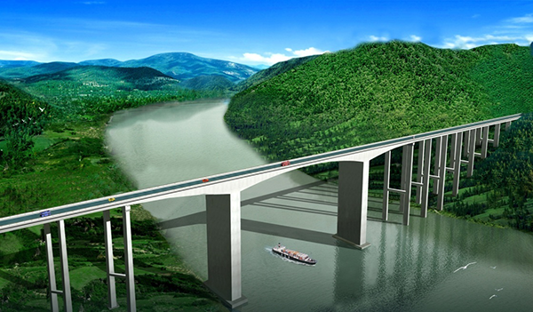 刚架桥的主要承重结构是梁或板和立柱或竖墙整体结合在一起的刚架结构