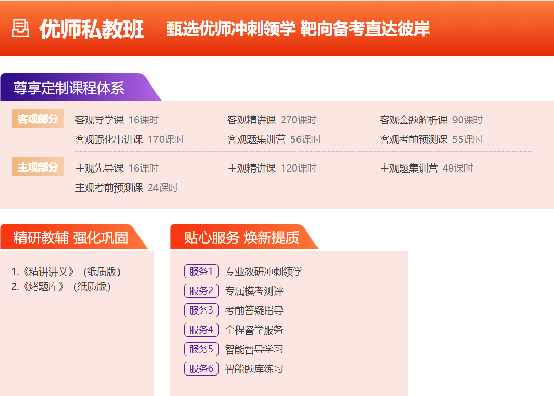 优师私教班甄选优师冲刺领学 靶向备考直达彼岸